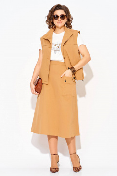 Платье Liliana 1512 карамель - фото 2