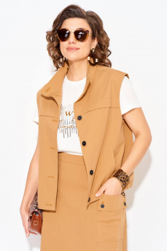 Платье Liliana 1512 карамель - фото 5