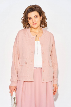 Бомбер, юбка Liliana 1513 пудра - фото 5