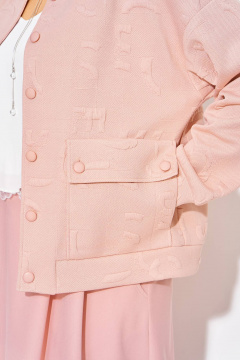 Бомбер, юбка Liliana 1513 пудра - фото 3