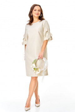 Платье Ольга Стиль С-990 бежевый - фото 1