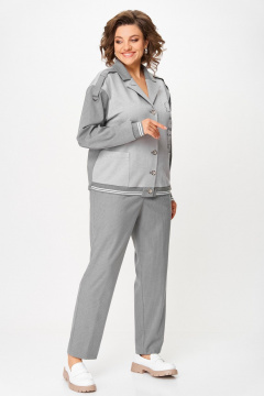 Бомбер, брюки Aira Style 24231 серый - фото 5