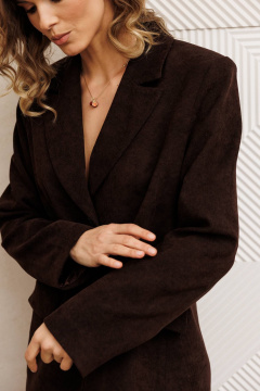 Брюки, жакет Gizart 5411 шоколад - фото 5