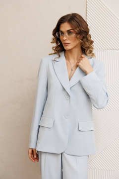 Брюки, жакет Gizart 5411/1 светло-голубой - фото 4