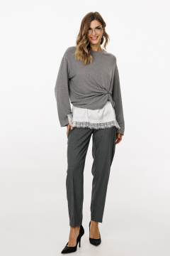 Брюки EOLA 2912.3 серый_меланж - фото 1