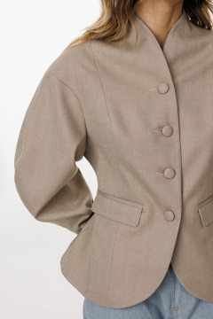 Жакет EOLA 3029 елочка_бежевая - фото 5