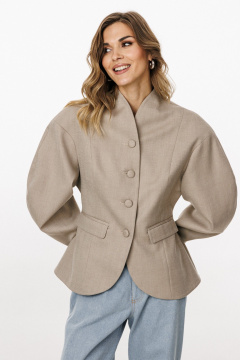 Жакет EOLA 3029 елочка_бежевая - фото 4