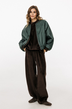 Куртка EOLA 3034 шоколад/т.изумруд - фото 2