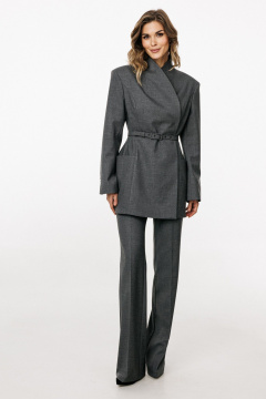 Жакет EOLA 3037 серый_меланж - фото 4