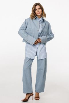 Блуза EOLA 3042.2 голубой - фото 4