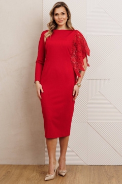Платье Мода Юрс 26-2957  красный - фото 2