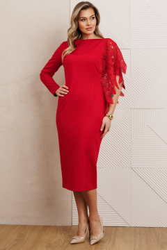Платье Мода Юрс 26-2957  красный - фото 1