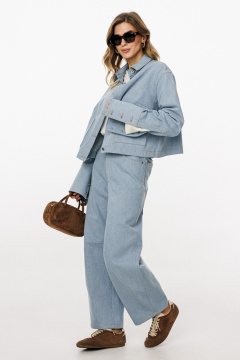 Брюки EOLA 3043.11 голубой - фото 3