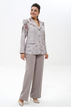 Брюки, жакет Alani Collection 2492 серый - фото 5