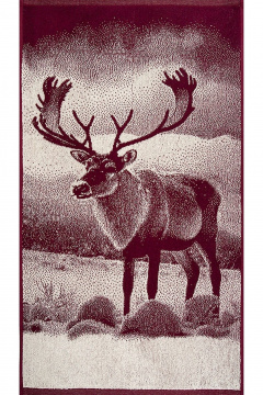 Полотенце Речицкий текстиль 6с103.412ж1 фото-олень кр.дерево - фото 1