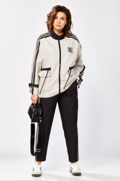 Брюки, ветровка Lady Secret 25230 черный+серо-бежевый - фото 2