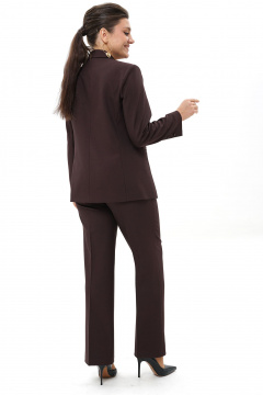 Брюки, жакет Alani Collection 2143 шоколад - фото 5