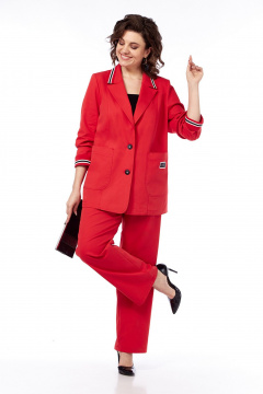 Брюки, жакет Jurimex 3470 красный - фото 1