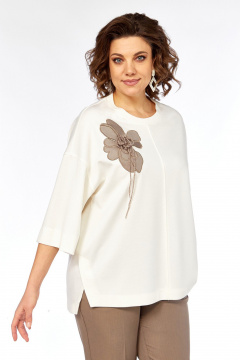 Брюки, джемпер Jurimex 3464 молоко-коричневый - фото 3