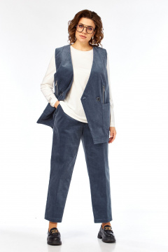 Брюки, джемпер, жилет Jurimex 3463 пепельно_синий - фото 5