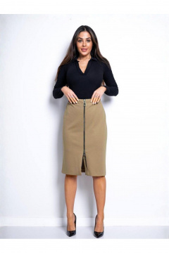 Юбка Nika.PL 0503102 оливковый - фото 1