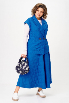 Жилет, юбка Anastasia 1325 индиго - фото 2