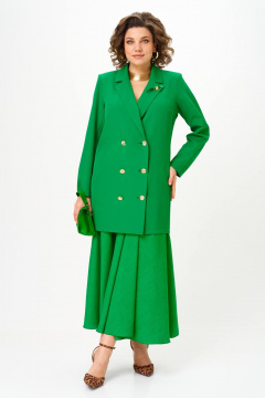 Жакет, юбка Anastasia 1262.3 весенний зеленый - фото 2