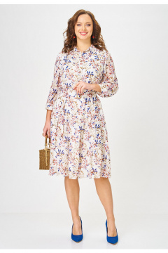 Платье Твой имидж 2340 молочный_с_принтом - фото 5