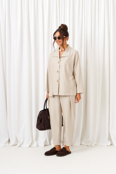 Брюки, рубашка Beautiful&Free 6421 бежевый - фото 3