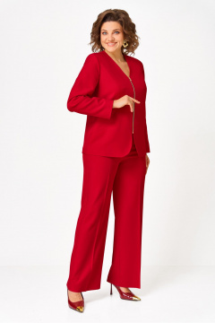 Брюки, жакет Vilena 1133 красный - фото 1