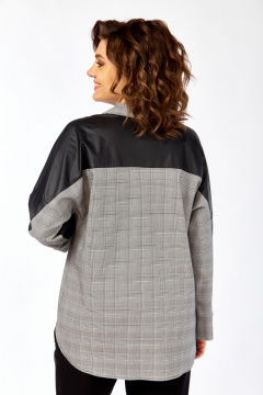 Блуза Matini 4.1545/1 клетка_черный - фото 3