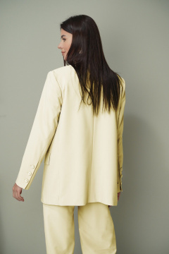 Брюки, жакет LadisLine 1585/1 лимонно-кремовый - фото 4