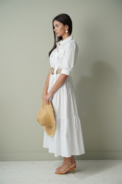 Платье LadisLine 1587 белый - фото 4