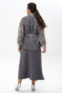 Блуза, платье Alani Collection 2429 графит - фото 3