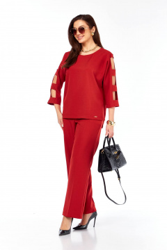 Блуза, брюки Taita plus 2424/1 красный - фото 2