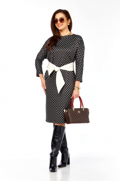 Платье Taita plus 2603 черный+белый - фото 5