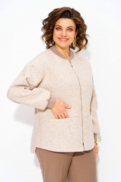 Брюки, жакет Liliana 1342БрПн жемчужное_капучино - фото 5