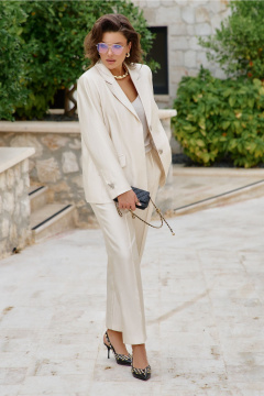 Брюки, жакет Vittoria Queen 27553/1 сливочный - фото 2