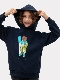 Худи Mark Formelle 123441/22/24675П-7П неви_печать_3_сл_на_пол - фото 1