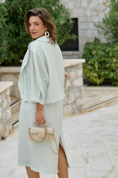 Жакет, платье Vittoria Queen 28873/1 светло-салатовый - фото 5