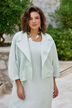 Жакет, платье Vittoria Queen 28873/1 светло-салатовый - фото 2