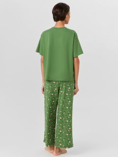 Джемпер Mark Formelle 592600/25-39708ПП-0 зеленый_сок_розы_на_зеленом_3_сл_на_пол - фото 2