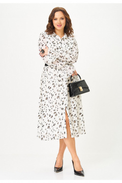 Платье Твой имидж 2342 молочный_с_принтом - фото 4