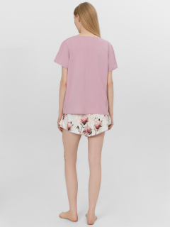 Футболка, шорты Mark Formelle 592544/25-35486ПП-14 пыльный_розовый_протеи_на_св.молочном - фото 2