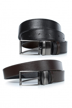 Ремень Galanteya 21918.25с2816к45 2р черный/коричн - фото 1