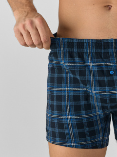 Трусы Mark Formelle 411152/25-4974П-0 синяя_клетка_на_черном - фото 2