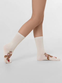 Носки Mark Formelle 430K-3002/B2-24430K-1 молочный_рис.3002 - фото 1