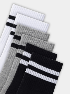 Носки Mark Formelle 444A-2458/B5-233444A белый_сер.меланж_черный_рис.2458 - фото 3