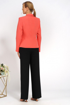 Брюки, жакет Alani Collection 2055 коралл-черный - фото 5