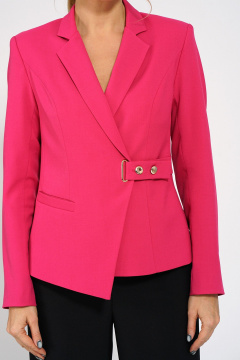 Брюки, жакет Alani Collection 2055 фуксия-черный - фото 3